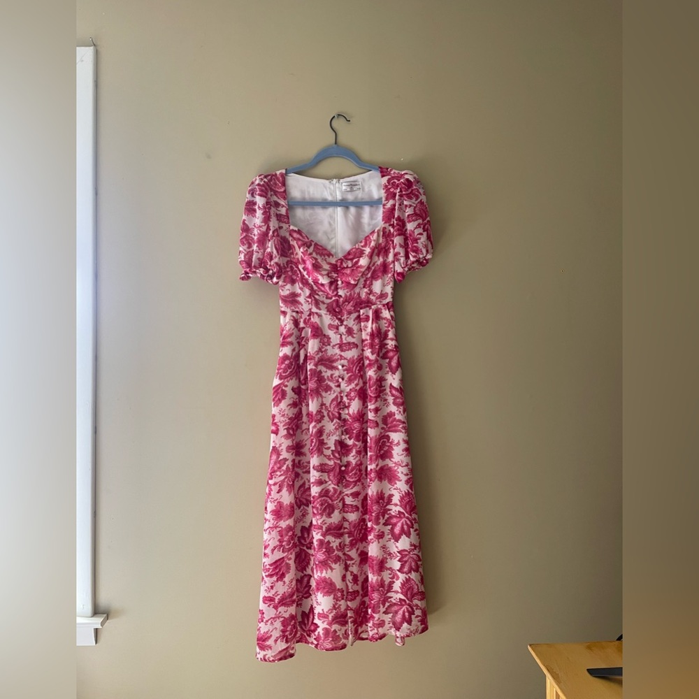 Seven Wonders Stevie Midi Dress in Pink Floral - Picture 5 of 6